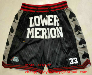 Lower Merion Aces #33 Kobe Bryant Black Just Don With Pocket High School Mesh Shorts