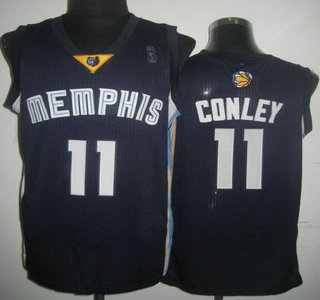 Memphis Grizzlies #11 Michael Conley Dark Blue Revolution 30 Authentic Jersey