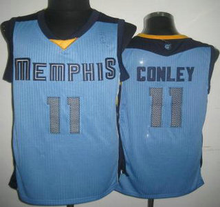 Memphis Grizzlies #11 Michael Conley Light Blue Revolution 30 Authentic Jersey