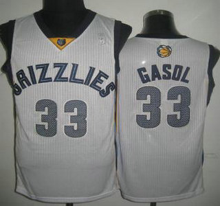 Memphis Grizzlies #33 Marc Gasol White Revolution 30 Authentic Jersey