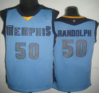 Memphis Grizzlies #50 Zach Randolph Light Blue Revolution 30 Authentic Jersey