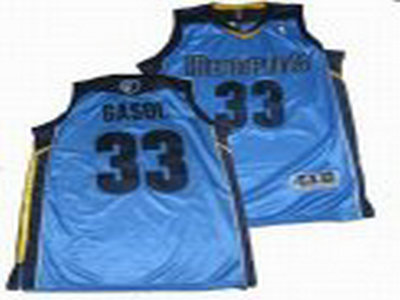 Memphis Grizzlies 33 GASOL lt blue Jersey