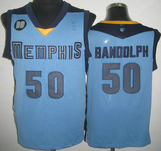 Memphis Grizzlies 50 Zach Randolph Light Blue Revolution 30 Authentic Jersey