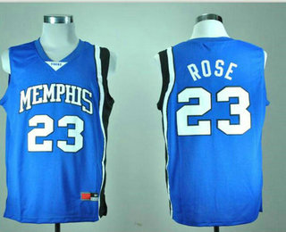 Memphis Tigers #23 Derrick Rose Blue Jersey