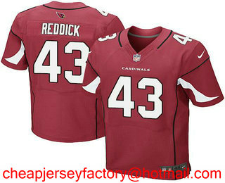 Men's 2017 NFL Draft Arizona Cardinals #43 Haason Reddick Red Team Color Stitched NFL Nike Elite Jersey
