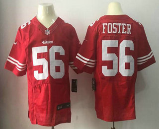 Men's 2017 NFL Draft San Francisco 49ers #56 Reuben Foster Scarlet Red Team Color Stitched NFL Nike Elite Jersey