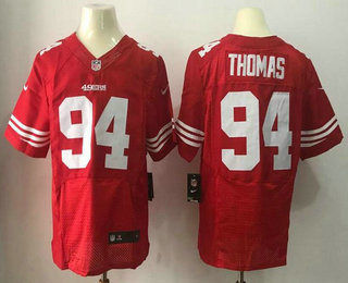 Men's 2017 NFL Draft San Francisco 49ers #94 Solomon Thomas Scarlet Red Team Color Stitched NFL Nike Elite Jersey