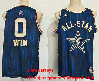 Men's 2024 All Star Boston Celtics #0 Jayson Tatum Navy Stitched Basketball Jersey