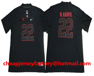Men's Alabama Crimson Tide #22 Najee Harris Vapor Limited Black Shadow College Football Stitched NCAA Jersey