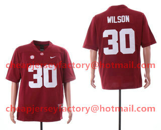 Men's Alabama Crimson Tide #30 Mack Wilson Red 2017 Vapor Untouchable Stitched Nike NCAA Jersey