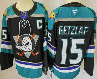 Men's Anaheim Ducks #15 Ryan Getzlaf Black Authentic Jersey