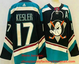 Men's Anaheim Ducks #17 Ryan Kesler Black Alternate Authentic Jersey