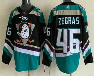 Men's Anaheim Ducks #46 Trevor Zegras Black Stitched Jersey