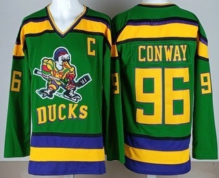 Men's Anaheim Ducks #96 Charlie Conway Green Jersey