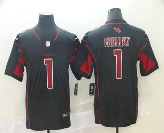 Men's Arizona Cardinals #1 Kyler Murray Black 2019 Color Rush Stitched NFL Nike Limited Jersey