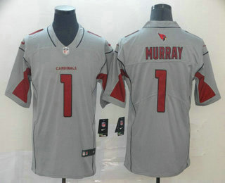 Men's Arizona Cardinals #1 Kyler Murray Gray 2019 Inverted Legend Stitched NFL Nike Limited Jersey