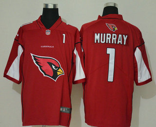 Men's Arizona Cardinals #1 Kyler Murray Red 2020 Big Logo Number Vapor Untouchable Stitched NFL Nike Fashion Limited Jersey