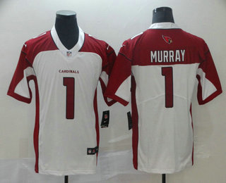 Men's Arizona Cardinals #1 Kyler Murray White 2019 Vapor Untouchable Stitched NFL Nike Limited Jersey