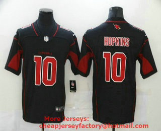 Men's Arizona Cardinals #10 DeAndre Hopkins Black 2020 Color Rush Stitched NFL Nike Limited Jersey