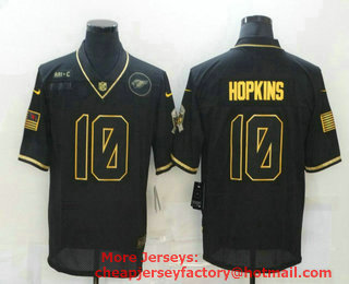 Men's Arizona Cardinals #10 DeAndre Hopkins Gold Camo 2020 Salute To Service Stitched NFL Nike Limited Jersey