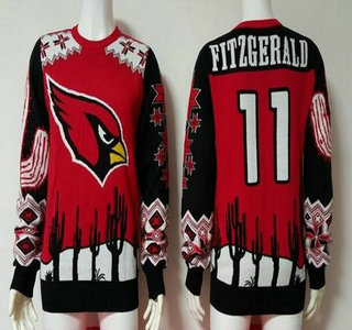Men's Arizona Cardinals #11 Larry Fitzgerald Multicolor NFL Sweater