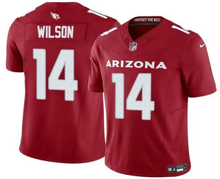 Men's Arizona Cardinals #14 Michael Wilson Limited Red FUSE Vapor Jersey