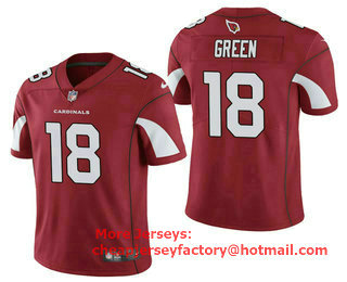 Men's Arizona Cardinals #18 A.J. Green Red 2021 Vapor Untouchable Stitched NFL Nike Limited Jersey