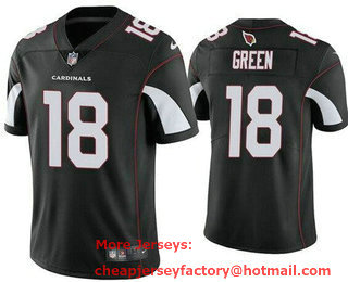 Men's Arizona Cardinals #18 AJ Green Limited Black Vapor Jersey