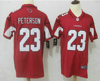 Men's Arizona Cardinals #23 Adrian Peterson Red 2017 Vapor Untouchable Stitched NFL Nike Limited Jersey