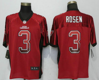 Men's Arizona Cardinals #3 Josh Rosen Red Drift Stitched NFL Nike Fashion Elite Jersey