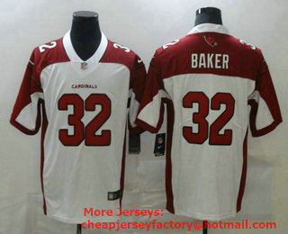 Men's Arizona Cardinals #32 Budda Baker White 2020 Vapor Untouchable Stitched NFL Nike Limited Jersey