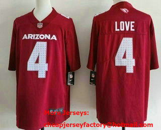 Men's Arizona Cardinals #4 Jeremiyah Love Limited Red Vapor Jersey