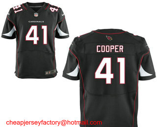 Men's Arizona Cardinals #41 Marcus Cooper Black Alternate Stitched NFL Nike Elite Jersey