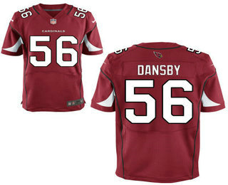 Men's Arizona Cardinals #56 Karlos Dansby Red Team Color Stitched NFL Nike Elite Jersey