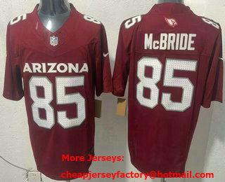 Men's Arizona Cardinals #85 Trey McBride Limited Red FUSE Vapor Jersey