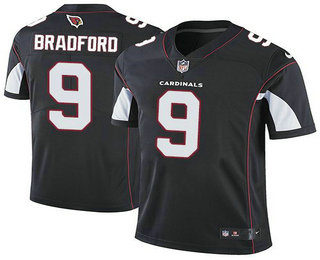 Men's Arizona Cardinals #9 Sam Bradford Black 2018 Vapor Untouchable Stitched NFL Nike Limited Jersey