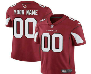 Men's Arizona Cardinals Custom Vapor Untouchable Red Team Color NFL Nike Limited Jersey