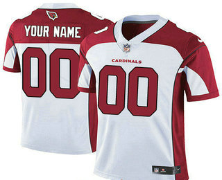 Men's Arizona Cardinals Custom Vapor Untouchable White Road NFL Nike Limited Jersey
