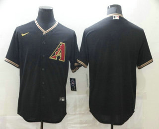 Men's Arizona Diamondback Blank Black Stitched MLB Cool Base Nike Jersey