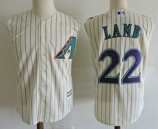 Men's Arizona Diamondbacks #22 Jake Lamb Cream Vest Sleeveless Stitched MLB Cool Base Jersey
