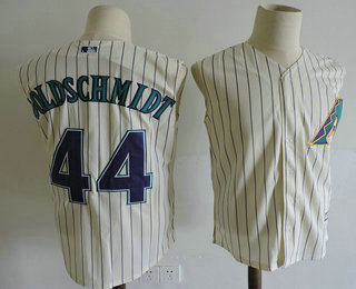 Men's Arizona Diamondbacks #44 Paul Goldschmidt Cream Vest Sleeveless Stitched MLB Cool Base Jersey