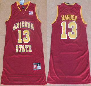 Men's Arizona State #13 James Harden Red College Basketball Nike Jersey