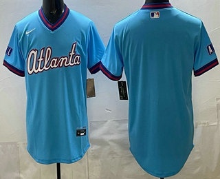Men's Atlanta Braves Blank Light Blue 2026 City Connect Stadium Jersey