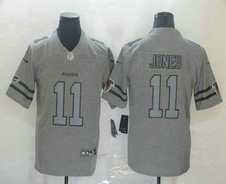 Men's Atlanta Falcons #11 Julio Jones 2019 Gray Gridiron Vapor Untouchable Stitched NFL Nike Limited Jersey