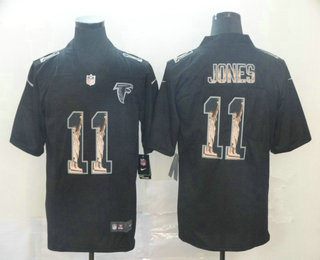 Men's Atlanta Falcons #11 Julio Jones Black Statue Of Liberty Stitched NFL Nike Limited Jersey