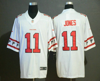 Men's Atlanta Falcons #11 Julio Jones White 2019 NEW Team Logo Vapor Untouchable Stitched NFL Nike Limited Jersey