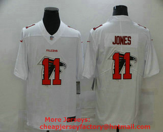 Men's Atlanta Falcons #11 Julio Jones White 2020 Shadow Logo Vapor Untouchable Stitched NFL Nike Limited Jersey