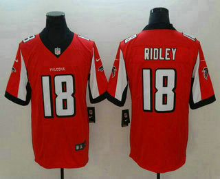 Men's Atlanta Falcons #18 Calvin Ridley Red Team Color 2018 Vapor Untouchable Stitched NFL Nike Limited Jersey