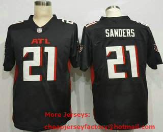Men's Atlanta Falcons #21 Deion Sanders Black 2020 NEW Vapor Untouchable Stitched NFL Nike Limited Jersey