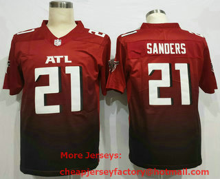 Men's Atlanta Falcons #21 Deion Sanders Red 2020 NEW Vapor Untouchable Stitched NFL Nike Limited Jersey